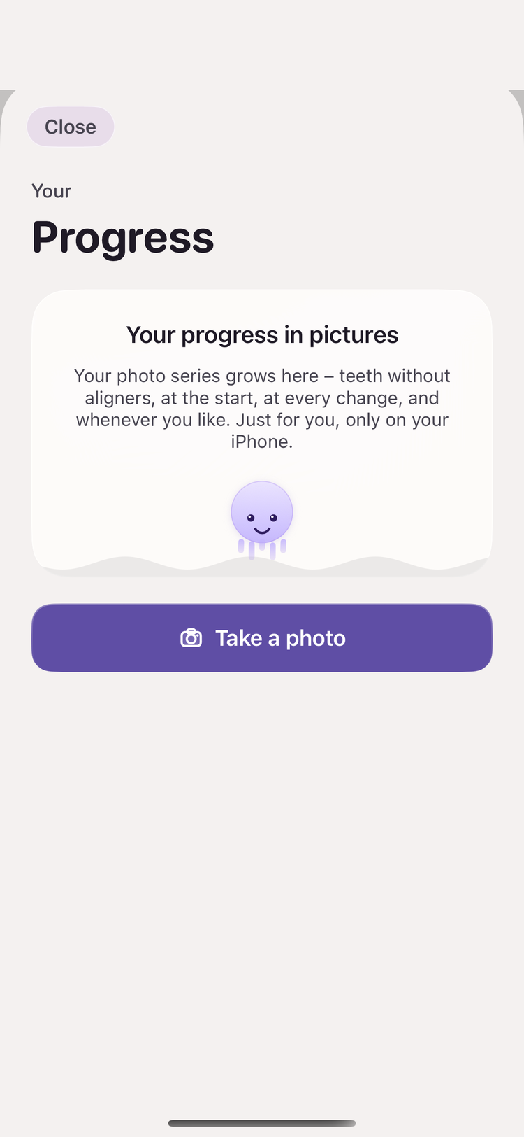 Milo progress photos — your photo diary