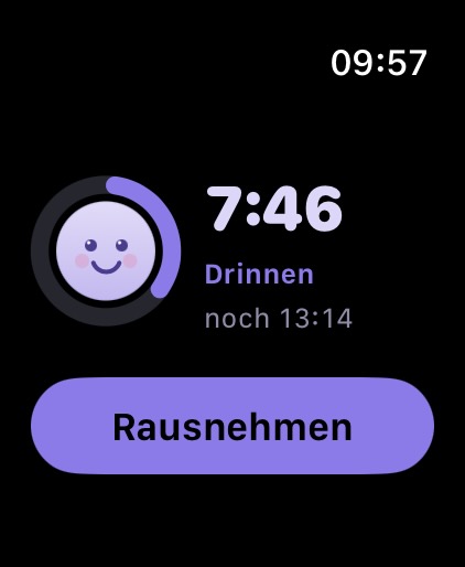 Milo auf der Apple Watch – Tragezeit-Ring